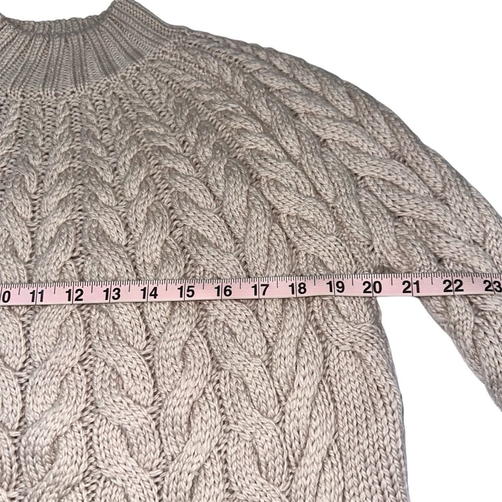 Sezane 100% Merino Wool Natural Drew Sweater Dress - Picture 9 of 11